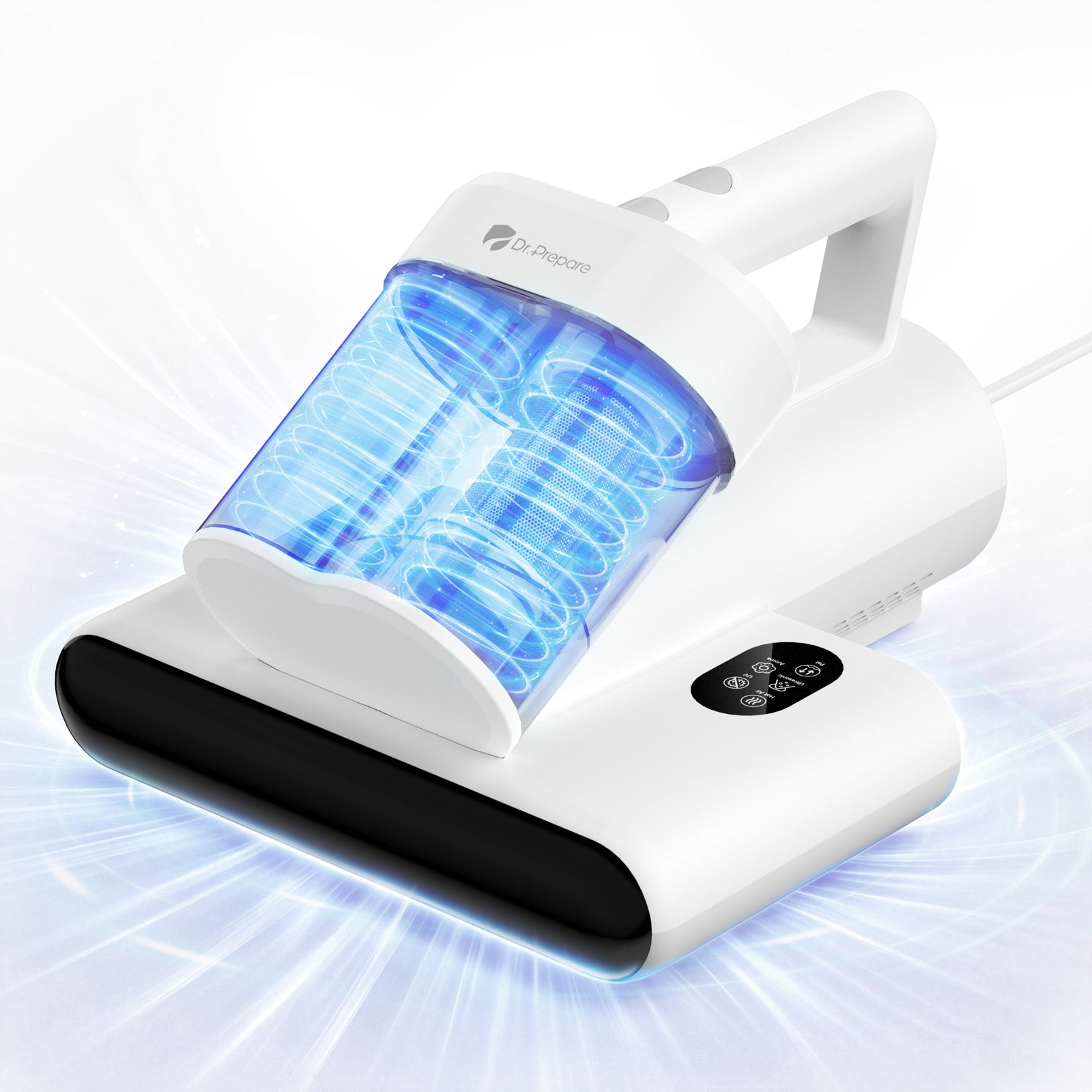 Dr.Prepare Mattress Vacuum, 15kPa Suction, 500WCorded Bed Vacuum, UV-C&Heat