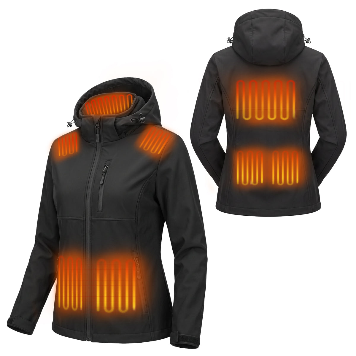 DR. PREPARE Women's Heated Waterproof Jackets with 16000mAh Power Bank