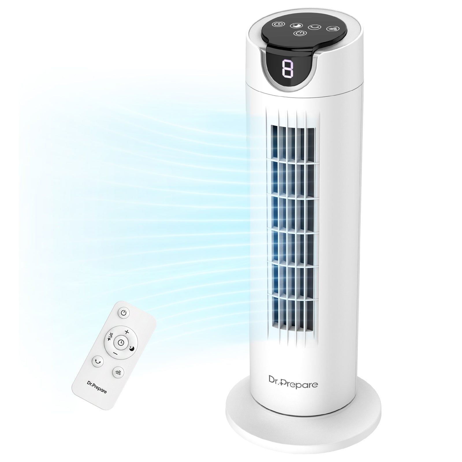 Dr. Prepare 16-inch Tower Fan with 12W DC Motor