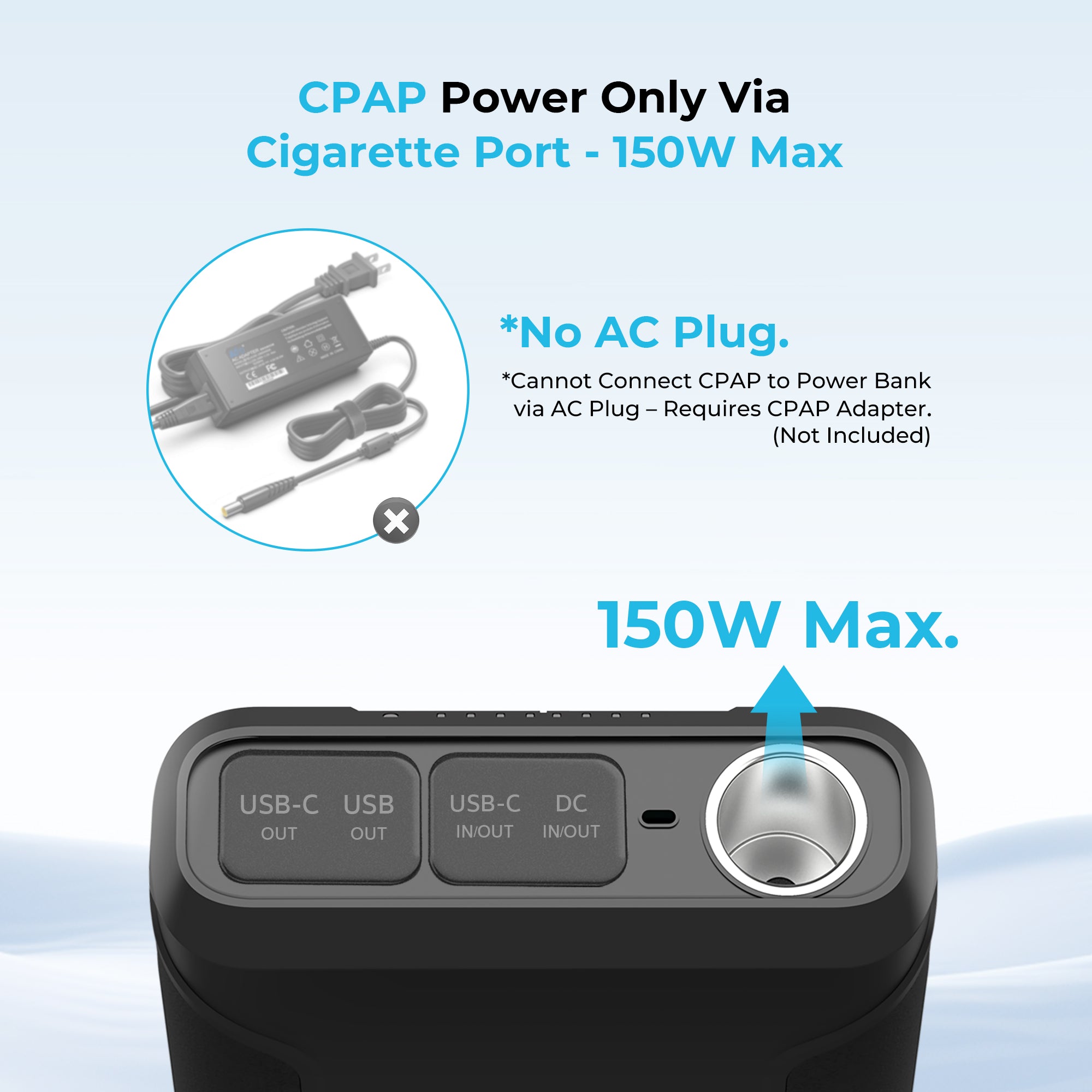 【2026 Upgraded】72000mAh 266Wh 12v Power Bank with 40W PD, Brick-Sized CPAP Battery for Camping