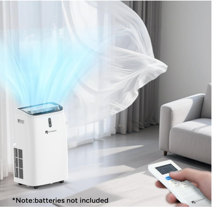 DR.PREPARE Replace Portable Air Conditioner Remote Control for 14000 BTU (Batteries Not Included)