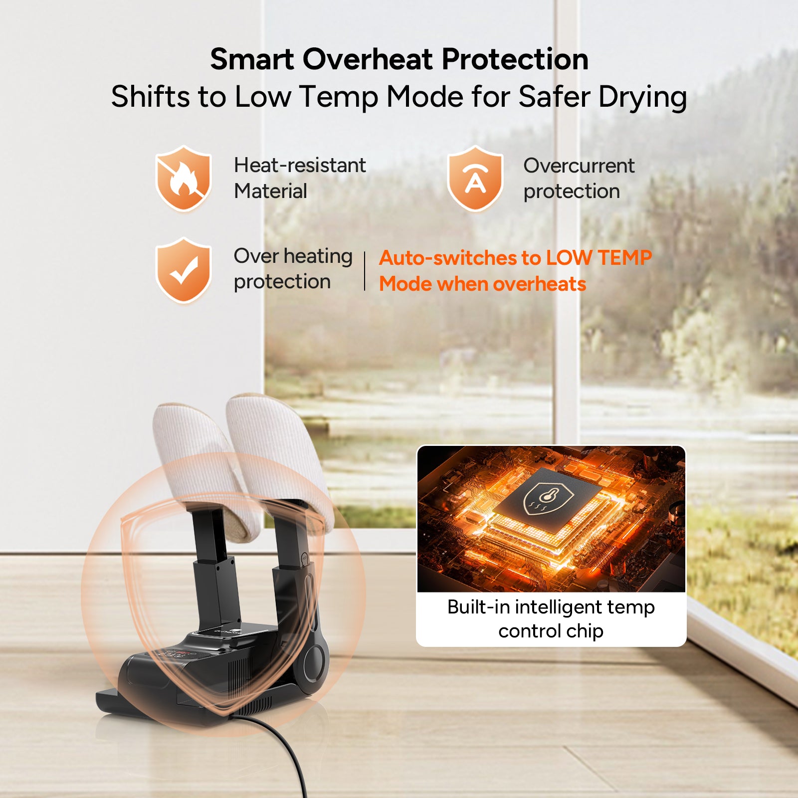 Dr.Prepare Upgraded Shoe Dryer with 180-min Auto-off Timer