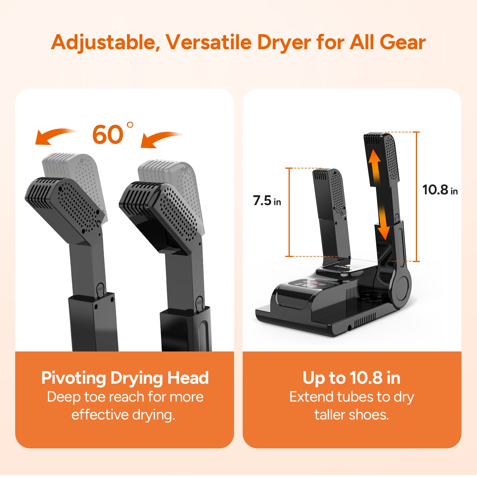 Dr.Prepare Upgraded Shoe Dryer with 180-min Auto-off Timer & Aroma Box