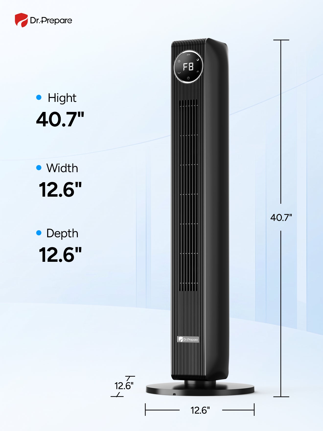 DR.PREPARE 40” Tower Fan with App & Remote Control