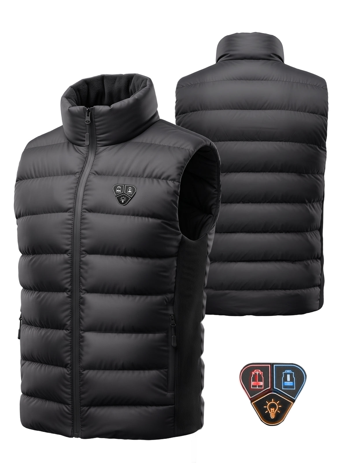 DR.PREPARE Men's Heated Vest, 8-Zone Lightweight Fleece Vest S-2XL