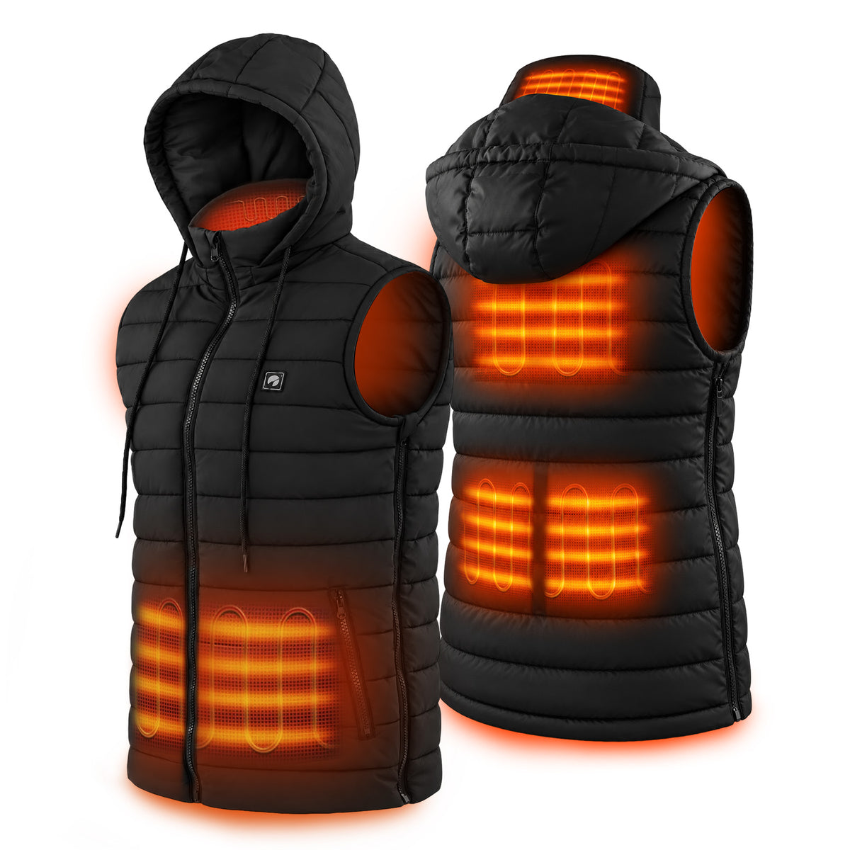 DR.PREPARE Heated Vest with Hooded Outerwear for Men Women S-2XL