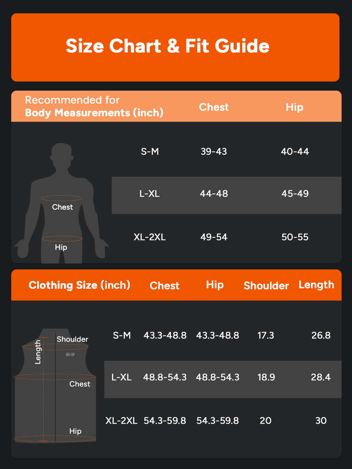 USB Electric Unisex Heated Vest with 10 Heating Zones