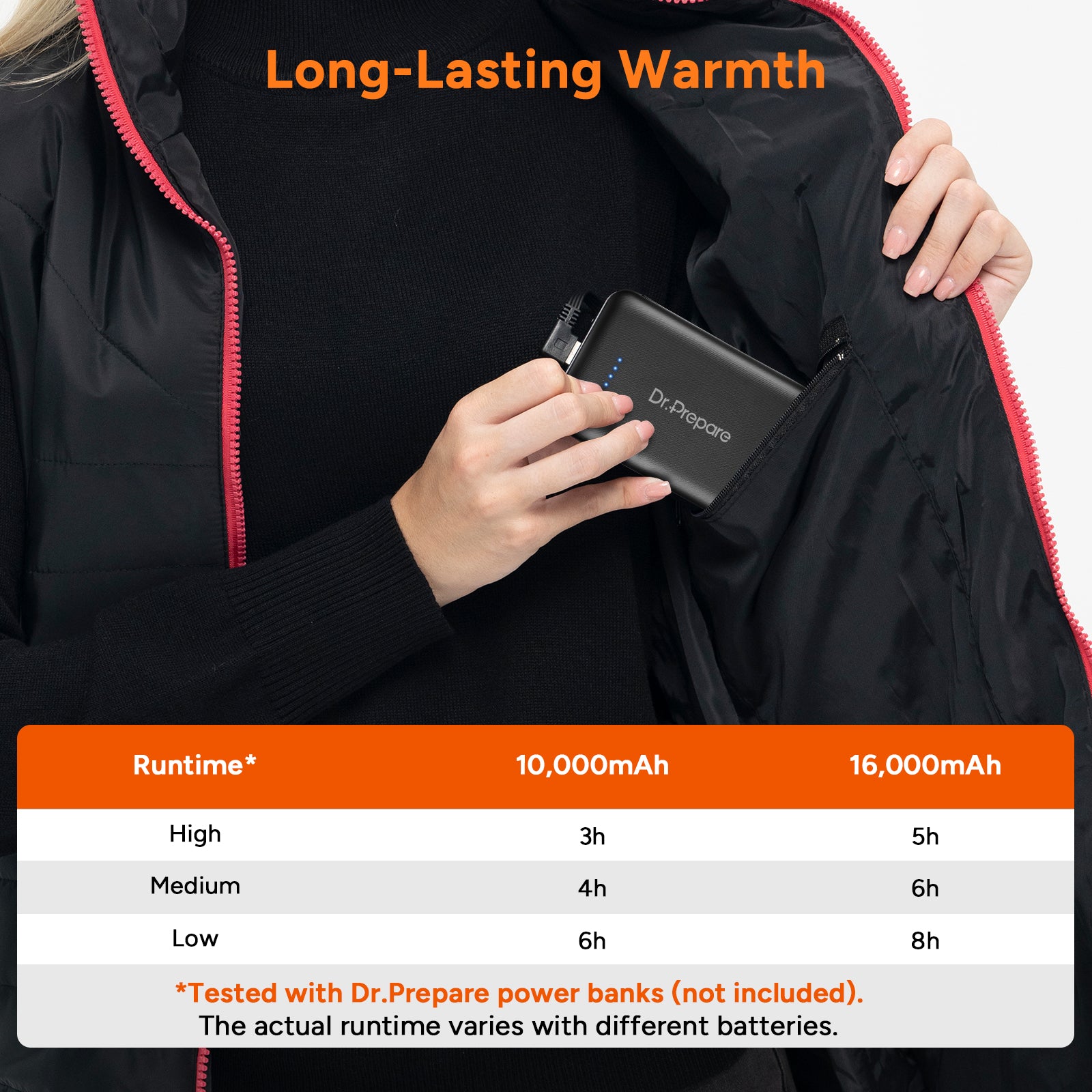 Dr. Prepare Women’s Heated Vest, Lightweight Heating Vest for Women with 3 Heating Levels