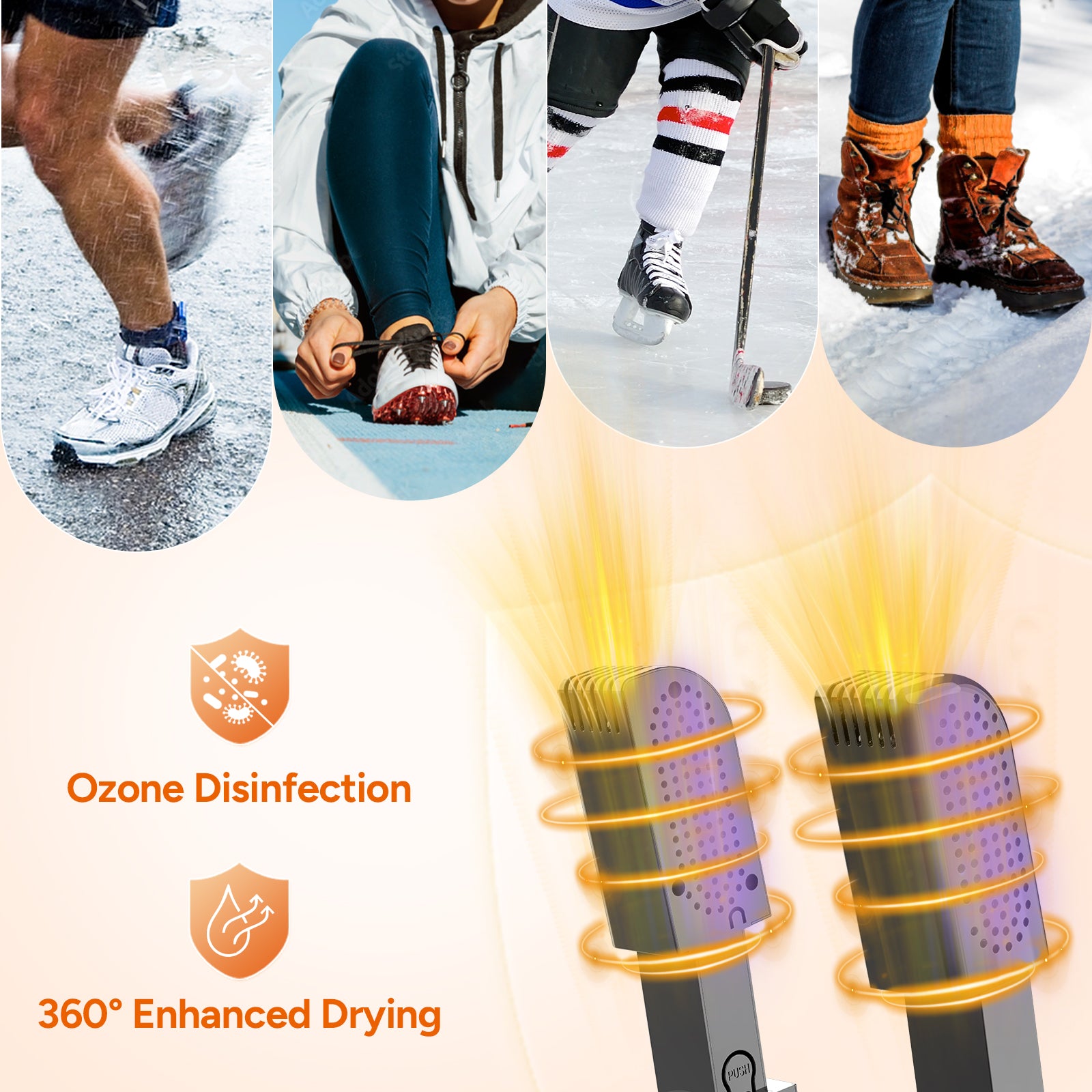 Dr.Prepare Upgraded Shoe Dryer with 180-min Auto-off Timer