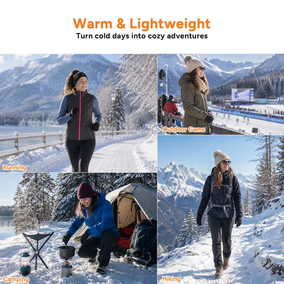 【Back Order 9/16]Dr.Prepare Electric Women’s Heated Vest with 16000mAh Battery Pack