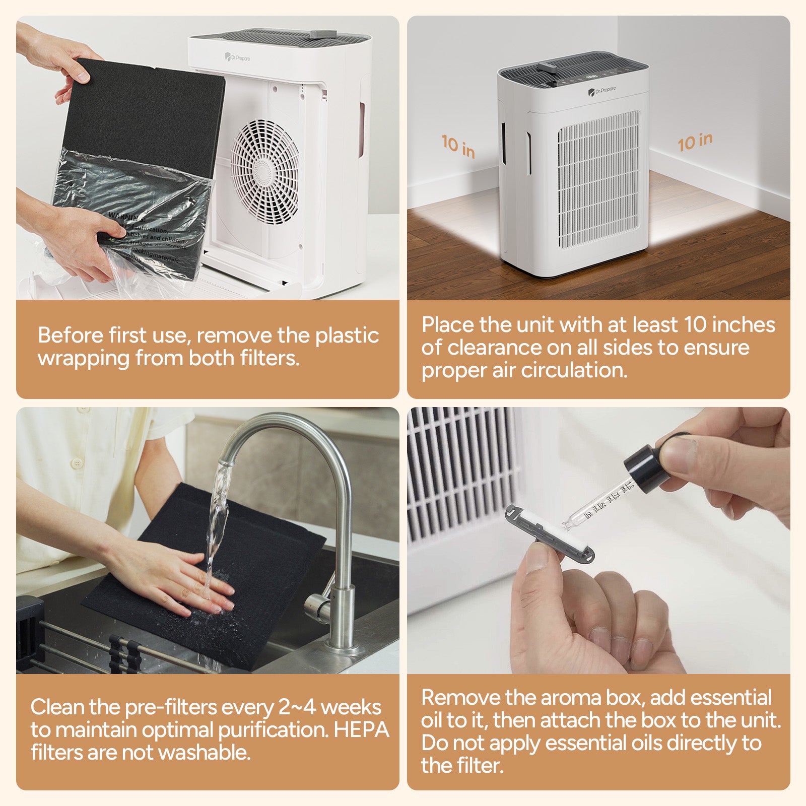 DAP01 HEPA Air Purifier with Pet Mode