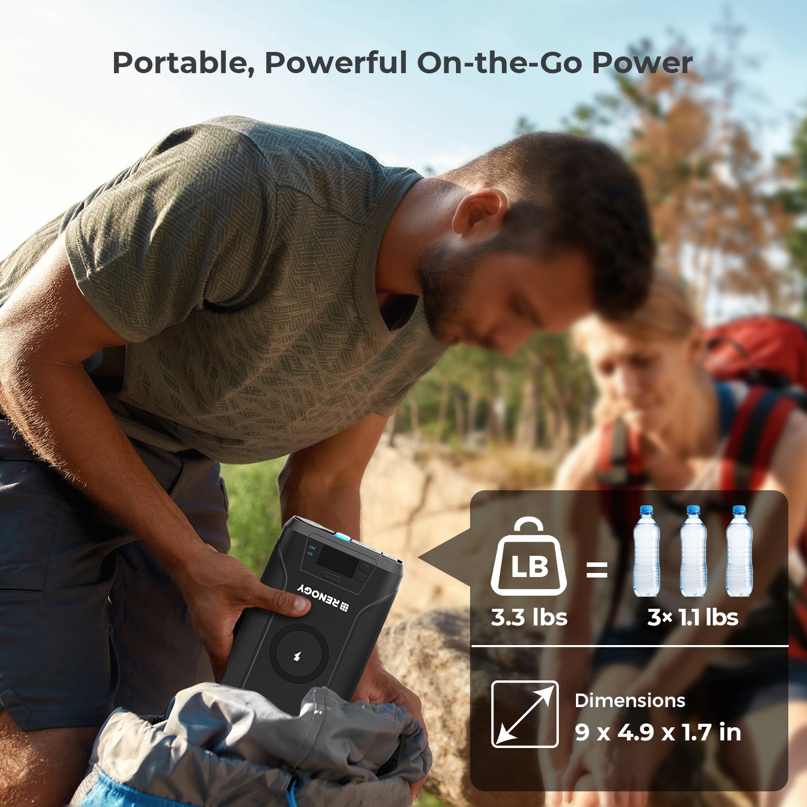 【Pre-Order 9/14】2025 Renogy Upgraded 76,800mAh 276Wh Power Bank